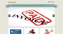 Desktop Screenshot of billpaytips.com